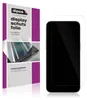 A product shot of a screen protector packaging next to a smartphone with a screen protector applied. Produktbild-Vorschau