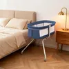 2 in 1 Beistellbett Baby mit Matratze,Faltbares Produktbild-Vorschau 3