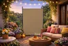 Paravent Outdoor Wetterfest 150 x 190 cm Beige | Raumteiler Produktbild-Vorschau 2