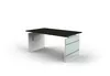 Schreibtisch Lugano Glas BxT 160x80cm anthrazit Produktbild-Vorschau 3