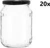 A clear glass jar with a black lid is shown against a white background. The text '20x' is visible in the upper right corner. Náhled obrázku produktu
