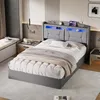 UnboxG Čalouněná postel 140x200 cm s USB a Type-C, Náhled obrázku produktu 2