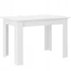 Framire Esstisch für 4 Personen 120 x 80 x 75 cm, weiß, Produktbild-Vorschau 1
