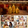 Ikodm 3er-Set LED Kerzen mit Lichterkette und Produktbild-Vorschau 6