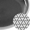 A close-up view of a wok's textured surface and a magnified inset showing the pattern. Anteprima dell’immagine prodotto