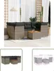 The Living Store 7-tlg. Garten-Sofagarnitur mit Kissen Grau Produktbild-Vorschau 1