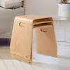 Hocker - Braun lackiert - Birkenschichtholz - stapelbar Produktbild-Vorschau 3