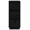 vidaXL Sideboards 2 Stk. Schwarz 32x34x75 cm Massivholz Produktbild-Vorschau 4
