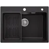 CECIPA Granitspüle 60x45 cm Schwarz Küchenspüle Granit Produktbild-Vorschau 2