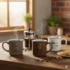 Excellent Houseware Kaffeebecher Cosy - 3er-Set - weis / Produktbild-Vorschau 6