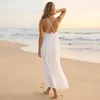 Weißes Maxikleid für den Strand, luftiges Sommerkleid, Produktbild-Vorschau 5