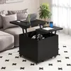 COSTWAY Couchtisch, Wohnzimmertisch mit Schublade, Rollen & Produktbild-Vorschau 2