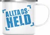 Trendation - Alltags-Held Lustige Emaille Tasse Büro Produktbild-Vorschau 1