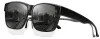 GKA B Überzieh Sonnenbrille für Brillenträger schwarz Fit Produktbild-Vorschau 2