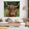 MuchoWow® Wandteppich Wandbehang Schottische Hochlandrind - Produktbild-Vorschau 2