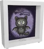Schwarze Fledermaus-Katze Rahmen Spardose aus Holz mit Produktbild-Vorschau 1