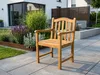 Gartenstuhl mit Armlehnen aus Akazienholz, ca. 58 x 57 x 89 Produktbild-Vorschau 8