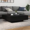 vidaXL Stolik kawowy o wyglądzie czarnego dębu 100 x 100 x Podgląd zdjęcia produktu 3