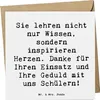 Mr. & Mrs. Panda Grußkarte Spruch Danke Lehrer - Weiß - Produktbild-Vorschau 1