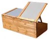 Frühbeet aus braunem Holz, L 116 x T 54 x H 42/19 cm, Produktbild-Vorschau 7