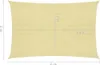 vidaXL Sonnensegel 160 g/m² Beige 3x6 m HDPE Produktbild-Vorschau 6