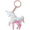 12 Stück Einhorn Pferd Schlüsselanhänger Glitzer Glitter Produktbild-Vorschau 5