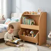 COSTWAY 3-stufiges Kinderegal mit Schublade auf Rollen, Produktbild-Vorschau 2