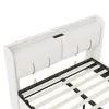 Łóżko platformowe INONEFT 140x200 cm z portem USB, łóżko z Podgląd zdjęcia produktu 10