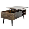 Vintage Holz Couchtisch mit Hoehenverstellung, Produktbild-Vorschau 4