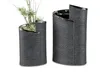 Deko Vase ANTHRAZIT WRAP H. 22cm B. 13,5cm silber grau Produktbild-Vorschau 2