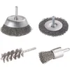 wolfcraft 4-tlg. Drahtbürsten-Set Rundschaft 2133000 Produktbild-Vorschau 5
