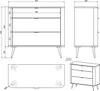 Selsey OVAL - Kommode mit 3 Schubladen, Beige, 92 cm Produktbild-Vorschau 5