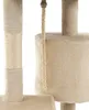 Close-up view of a beige cat tree with sisal rope. Produktbild-Vorschau