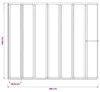 vidaXL Duschwand 140 x 168 cm 7 Paneele Faltbar mit Produktbild-Vorschau 8