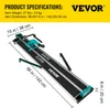 VEVOR Fliesenschneider 1200 mm Schnittlänge Profi Manuelle Produktbild-Vorschau 19