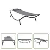 The Living Store Gartenbett Grau 200×90 cm Stahl Produktbild-Vorschau 1