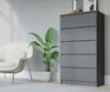 Cassettiera con 5 cassetti, antracite, A: 70 x 125 x 39 cm Anteprima dell’immagine prodotto 8