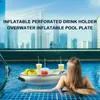 Aufblasbarer schwimmender Getränkehalter – Pooltablett mit Produktbild-Vorschau 5