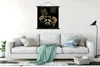 MuchoWow® Textilposter Tiger - Farn - Schwarz 120x120 cm Produktbild-Vorschau 3