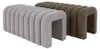 Sitzbank Sundo grau gepolstert 95x40x42 cm mit dekorativer Produktbild-Vorschau 16
