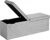 Casaria Banc de rangement gris clair 115x38x38cm Coffre de Voir les images du produit 1
