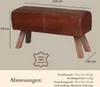 Sitzbank Adenike 118 cm – Lederbank mit Rillenpolsterung & Produktbild-Vorschau 2