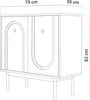 YOURHOUSE24 Kommode LIBERTY 2d Schwarz Produktbild-Vorschau 6