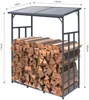 Přístřešek na palivové dřevo Ruston L - 130x70x185 cm, kov Náhled obrázku produktu 10