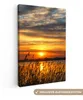 MuchoWow® - Leinwandbilder - Sonnenuntergang - Meer - Produktbild-Vorschau 1