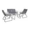SVITA CAPRI Balkonmöbel-Set Polyrattan Sitzgruppe Outdoor Produktbild-Vorschau 1