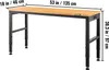 VEVOR Výškově nastavitelný pracovní stůl 135 x 46 x 72 - 97 Náhled obrázku produktu 8