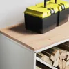 vidaXL Porta legna con ripiano in legno Bianco Anteprima dell’immagine prodotto 4
