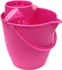 Plastik-Roß-Emmer 10 l rosa ovaal mit Wischer und Produktbild-Vorschau 3
