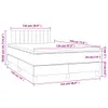 Boxspringbett mit Matratze Hellgrau 120x190 cm Stoff Produktbild-Vorschau 8